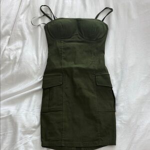 Windsor Dark Green Mini Dress